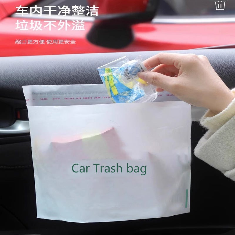 Car Trash Bag, Stand-Up Bag With English Letters, Can Stand Upright, Car-Use Self-Standing Cleaning Bag, Vertical Portable New Model - Image 3